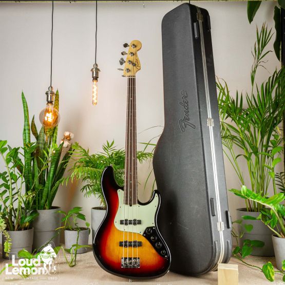 Fender American Deluxe Jazz Bass Sunburst 2007 USA бас-гитара