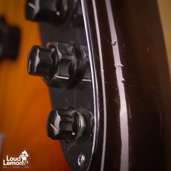 Fender American Deluxe Jazz Bass V Fretless 3-Color Sunburst 1996 USA безладовая бас-гитара
