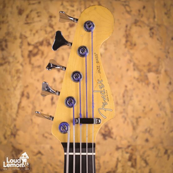 Fender American Deluxe Jazz Bass V Fretless 3-Color Sunburst 1996 USA безладовая бас-гитара
