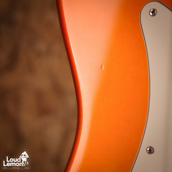 Fender American Deluxe Precision Bass Candy Tangerine 2002 USA бас-гитара