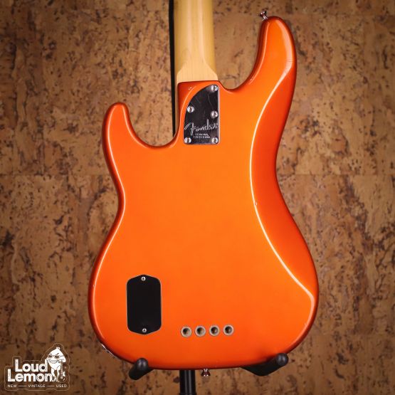Fender American Deluxe Precision Bass Candy Tangerine 2002 USA бас-гитара