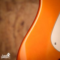 Fender American Deluxe Precision Bass Candy Tangerine 2002 USA бас-гитара