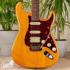 Fender American Deluxe Stratocaster HSS Amber 2009 USA электрогитара