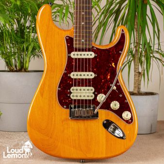 Fender American Deluxe Stratocaster HSS Amber 2009 USA электрогитара