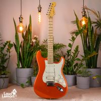 Fender American Deluxe Stratocaster HSS Candy Tangerine 2004 USA электрогитара