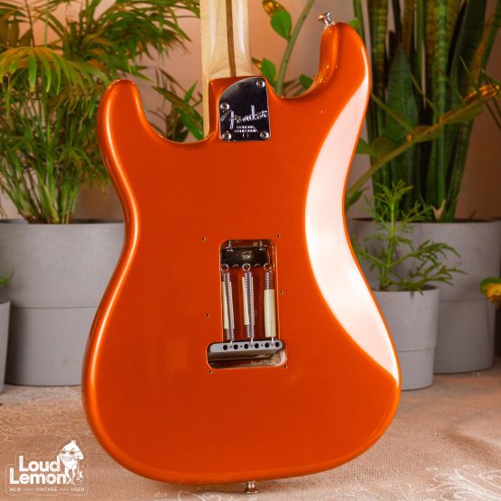 Fender American Deluxe Stratocaster HSS Candy Tangerine 2004 USA электрогитара