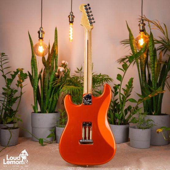 Fender American Deluxe Stratocaster HSS Candy Tangerine 2004 USA электрогитара