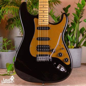 Fender American Deluxe Stratocaster HSS Montego Black 2005 USA электрогитара