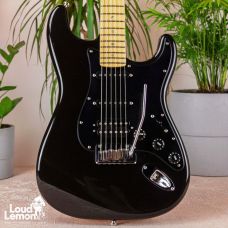 Fender American Deluxe Stratocaster Montego Black 2005 USA электрогитара