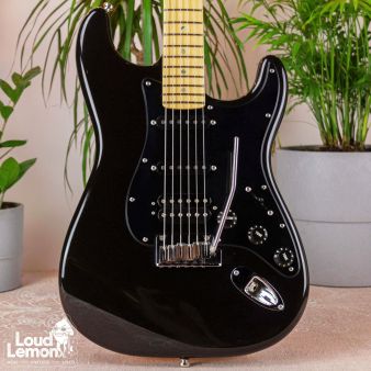 Fender American Deluxe Stratocaster Montego Black 2005 USA электрогитара