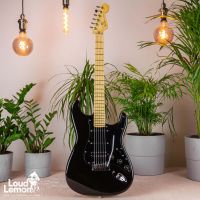 Fender American Deluxe Stratocaster Montego Black 2005 USA электрогитара