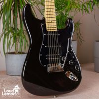 Fender American Deluxe Stratocaster Montego Black 2005 USA электрогитара