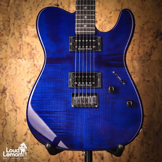 Fender American Deluxe Telecaster FMT Cobalt Blue Transparent 2004 USA электрогитара