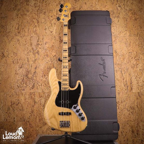 Fender American Elite Jazz Bass Ash Natural 2016 USA бас-гитара