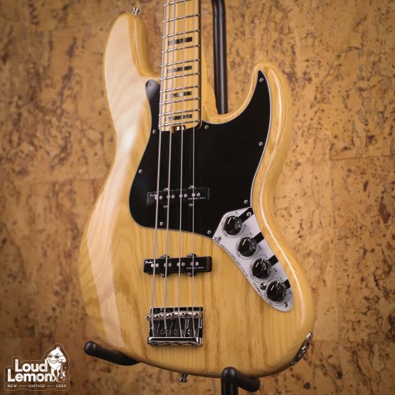 Fender American Elite Jazz Bass Ash Natural 2016 USA бас-гитара