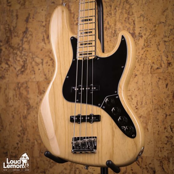 Fender American Elite Jazz Bass Ash Natural 2017 USA бас-гитара