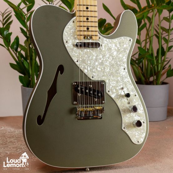 Fender American Elite Telecaster Thinline Champagne 2019 USA электрогитары