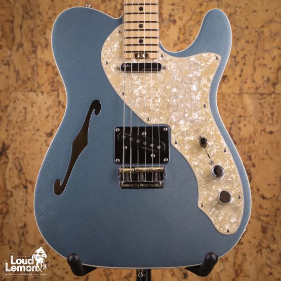 Fender American Elite Telecaster Thinline Mystic Blue Ice 2019 USA электрогитара