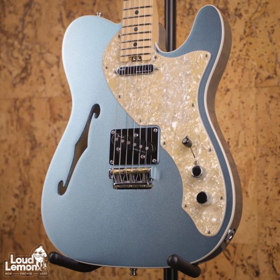 Fender American Elite Telecaster Thinline Mystic Blue Ice 2019 USA электрогитара