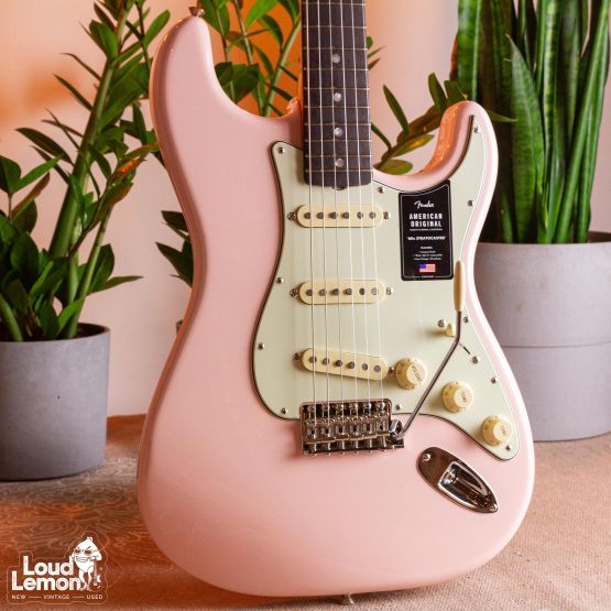 Fender American Original 60's Stratocaster Shell Pink 2021 USA электрогитара