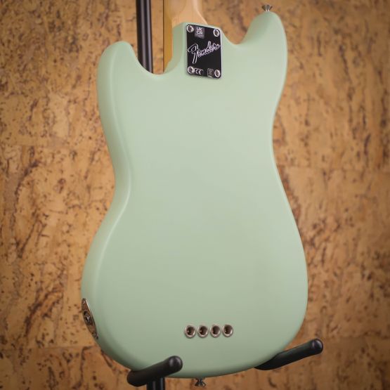 Fender American Performer Mustang Bass Satin Surf Green 2022 USA бас-гитара