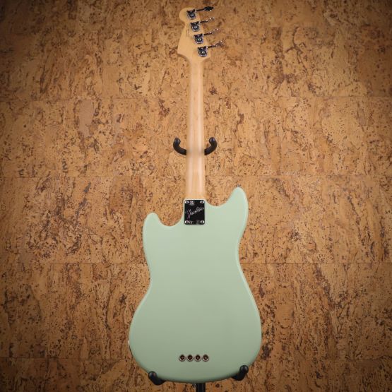 Fender American Performer Mustang Bass Satin Surf Green 2022 USA бас-гитара