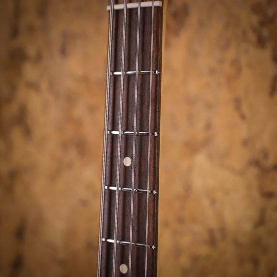 Fender American Performer Mustang Bass Satin Surf Green 2022 USA бас-гитара