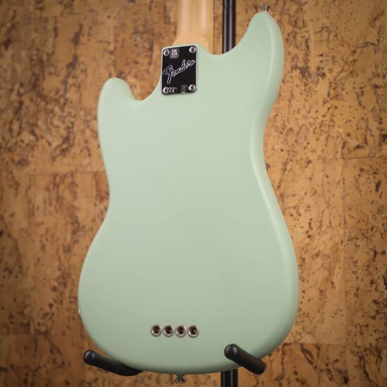 Fender American Performer Mustang Bass Satin Surf Green 2022 USA бас-гитара