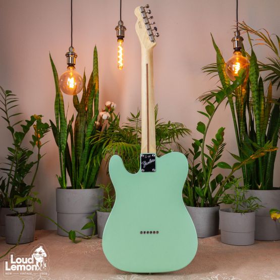Fender American Performer Telecaster Hum Satin Surf Green 2019 USA электрогитара