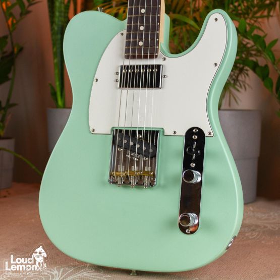Fender American Performer Telecaster Hum Satin Surf Green 2019 USA электрогитара