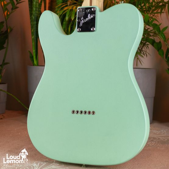 Fender American Performer Telecaster Hum Satin Surf Green 2019 USA электрогитара