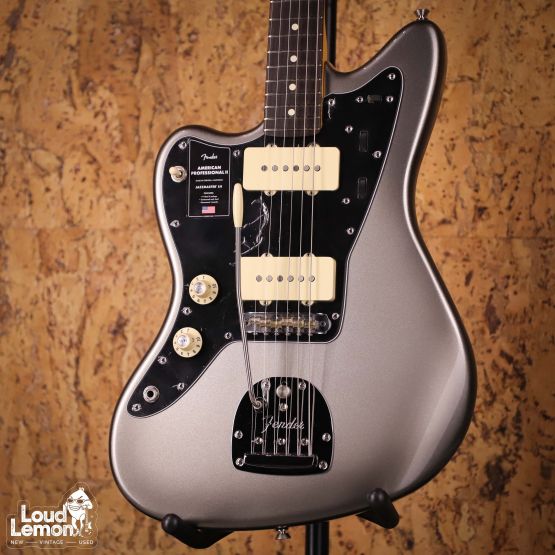 Fender American Professional II Jazzmaster Left-Hand Mercury 2021 USA электрогитара