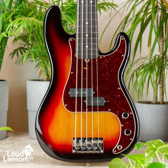Fender American Professional II Precision Bass V Sunburst 2021 USA бас-гитара