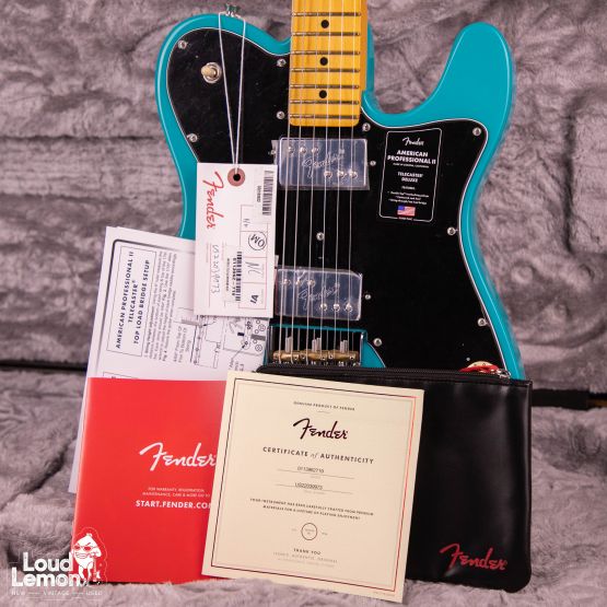 Fender American Professional II Telecaster Deluxe Miami Blue 2022 USA электрогитара