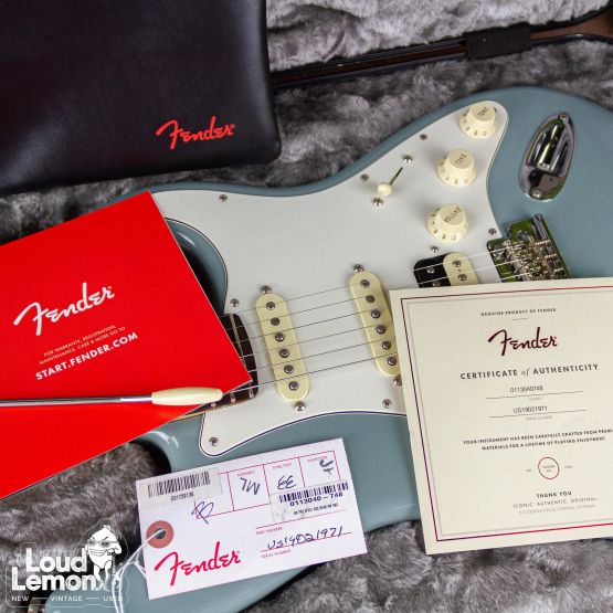 Fender American Professional Stratocaster HSS Rawbucker Sonic Grey 2019 USA электрогитара