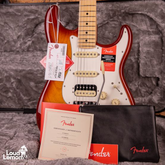 Fender American Professional Stratocaster HSS Shawbucker Sienna Sunburst 2019 USA электрогитара