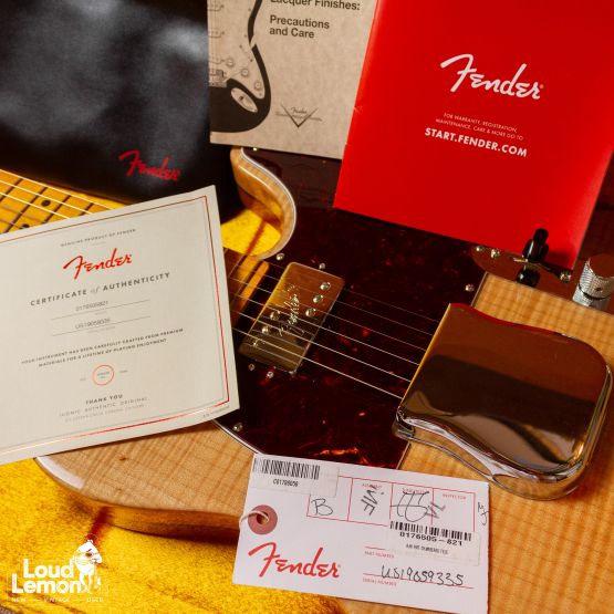 ‌Fender American Rarities Flame Maple Top Chambered Telecaster Natural 2019 USA электрогитара
