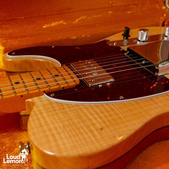 ‌Fender American Rarities Flame Maple Top Chambered Telecaster Natural 2019 USA электрогитара