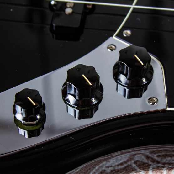Fender American Standard Jazz Bass Black 2003 USA бас-гитара