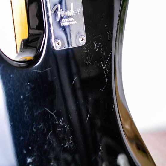 Fender American Standard Jazz Bass Black 2003 USA бас-гитара