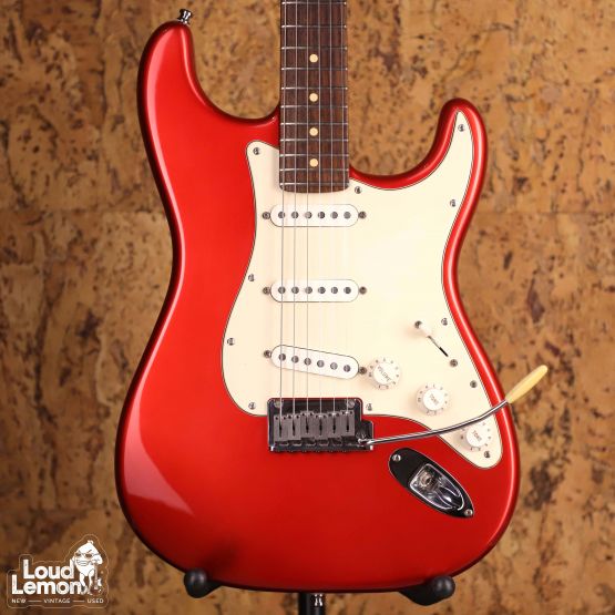 Fender American Standard Stratocaster Chrome Red 2002 USA электрогитара