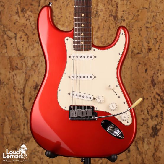Fender American Standard Stratocaster Chrome Red 2002 USA электрогитара