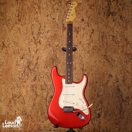 Fender American Standard Stratocaster Chrome Red 2002 USA электрогитара