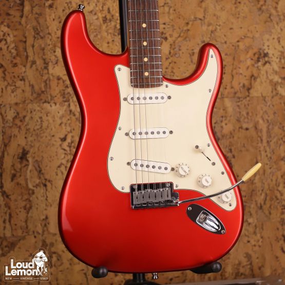 Fender American Standard Stratocaster Chrome Red 2002 USA электрогитара