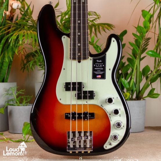 Fender American Ultra Precision Bass Ultraburst 2021 USA бас-гитара