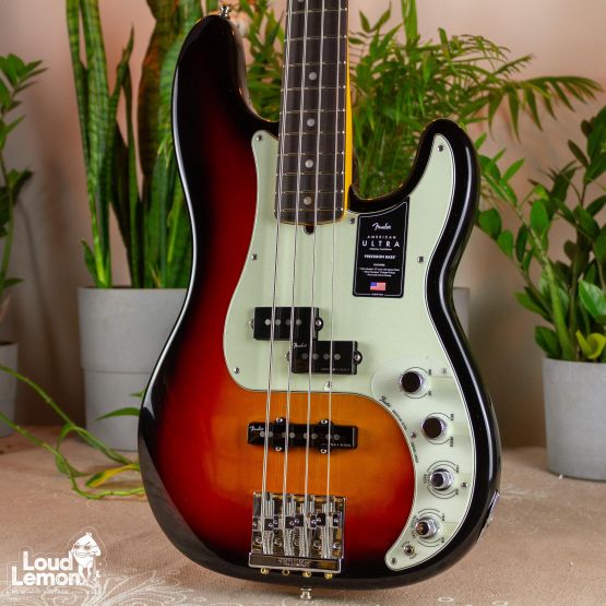 Fender American Ultra Precision Bass Ultraburst 2021 USA бас-гитара
