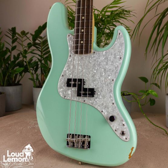 ‌Fender Artist Series Mark Hoppus Signature Precision Bass Surf Green 2008 Mexico бас-гитара