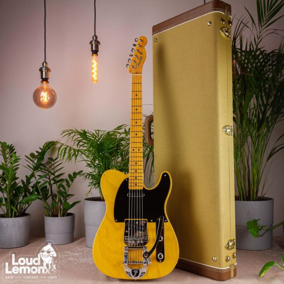 Fender AVRI '52 Telecaster Butterscotch w/Mastery Bridge 2008 USA электрогитара
