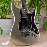 Fender Blacktop Stratocaster HH Floyd Rose Titanium Silver 2011 Mexico электрогитара