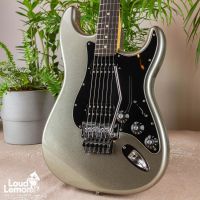 Fender Blacktop Stratocaster HH Floyd Rose Titanium Silver 2011 Mexico электрогитара